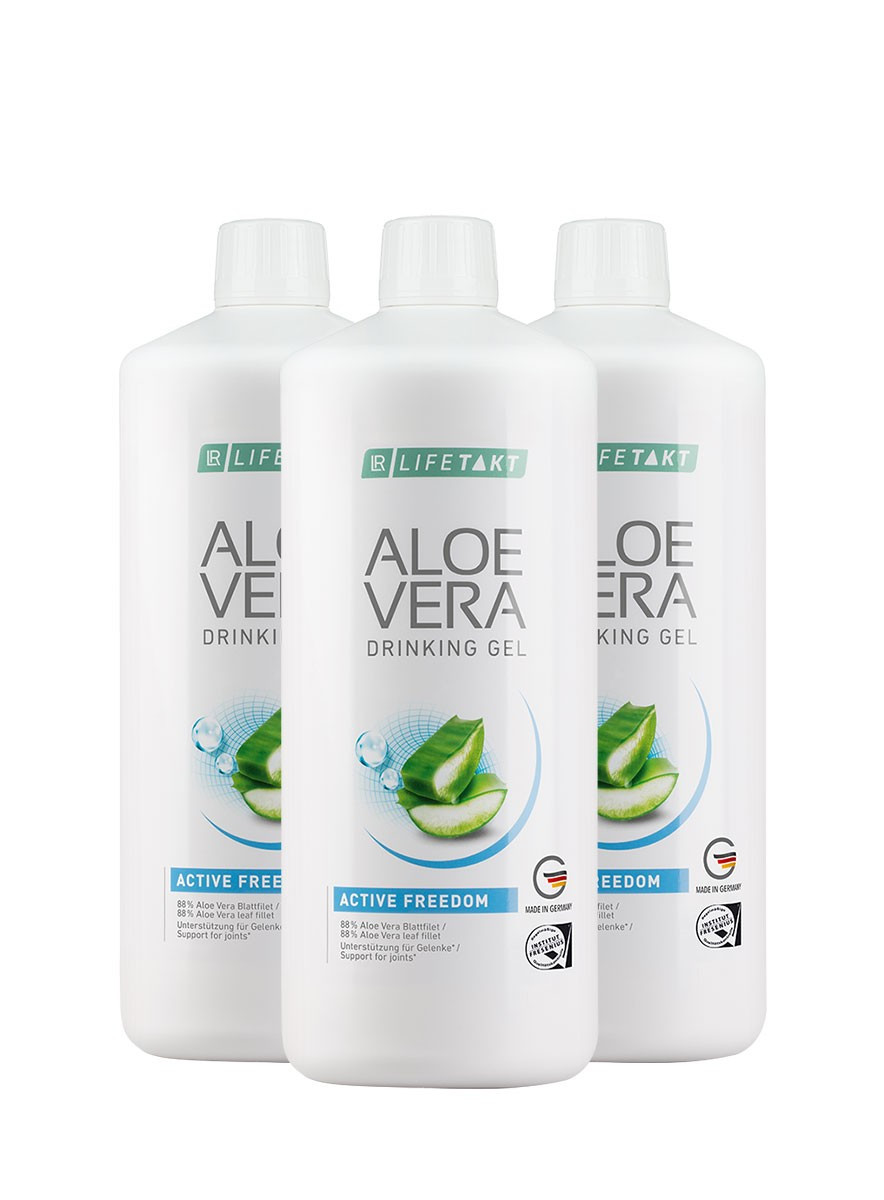 LR Aloe Vera Drinking Gel Active Freedom  / Aloe Vera Trinkgel Freedom - 3er Set